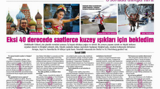 Eksi 40 derecede saatlerce kuzey ışıkları için bekledim